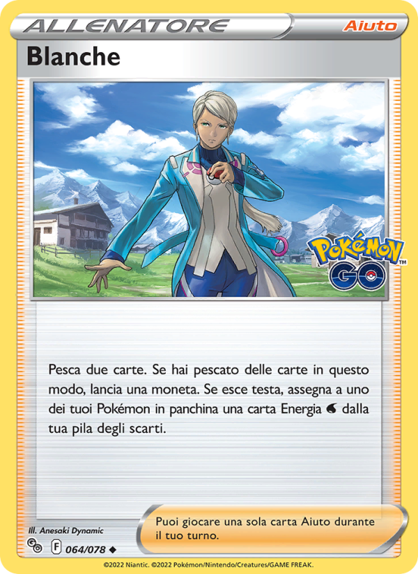 Blanche 064/88 — Pokémon GO (Italian Pokémon TCG card)