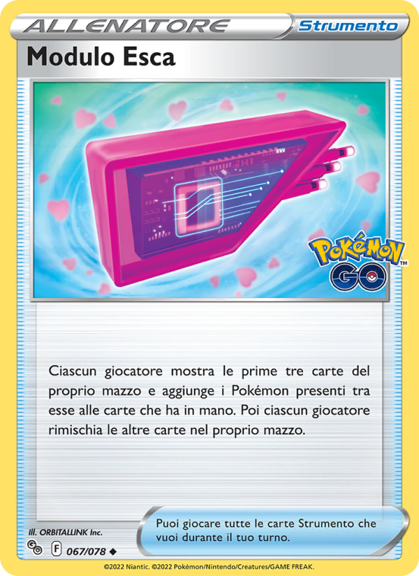 Modulo Esca 067/88 — Pokémon GO (Italian Pokémon TCG card)