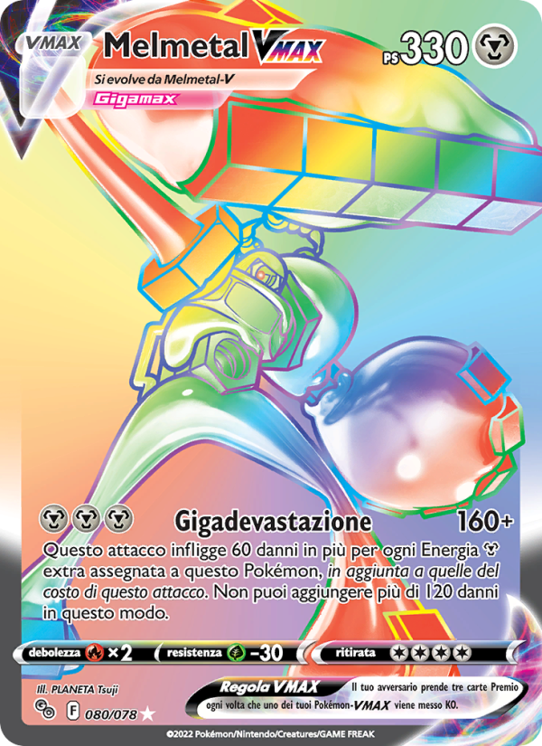 Melmetal VMAX 080/88 — Pokémon GO (Italian Pokémon TCG card)