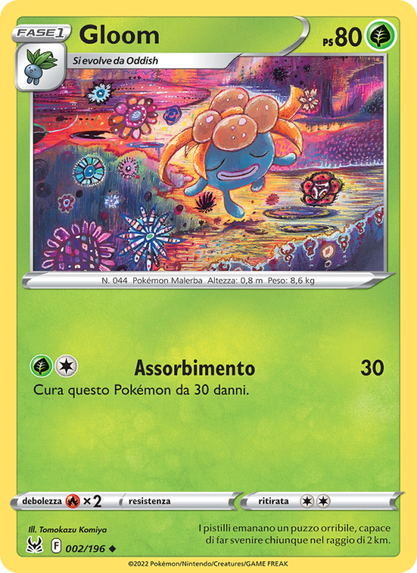 Gloom 002/247 — Lost Origin (Italian Pokémon TCG card)