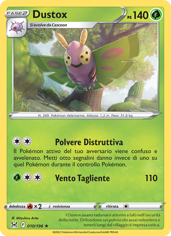 Dustox 010/247 — Lost Origin (Italian Pokémon TCG card)