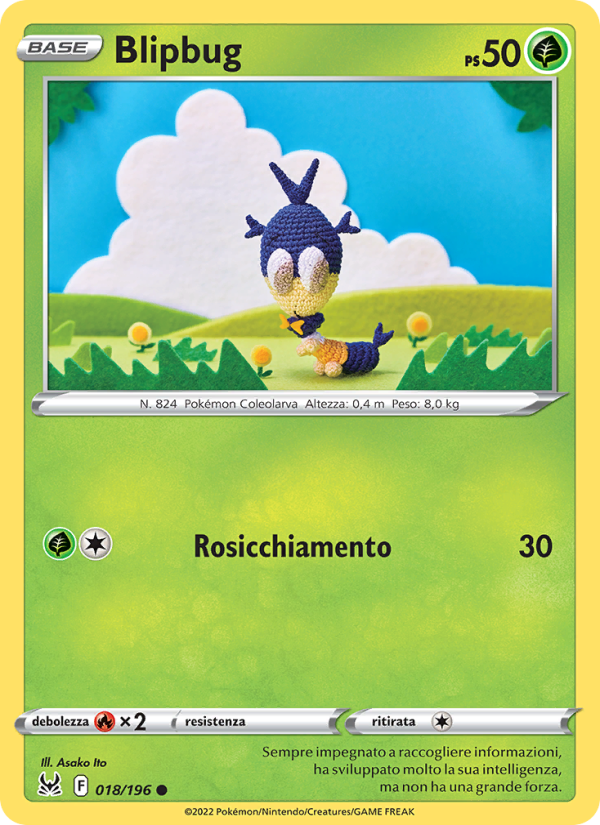 Blipbug 018/247 — Lost Origin (Italian Pokémon TCG card)
