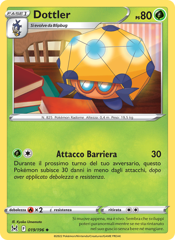 Dottler 019/247 — Lost Origin (Italian Pokémon TCG card)
