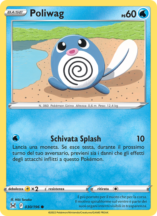 Poliwag 030/247 — Lost Origin (Italian Pokémon TCG card)