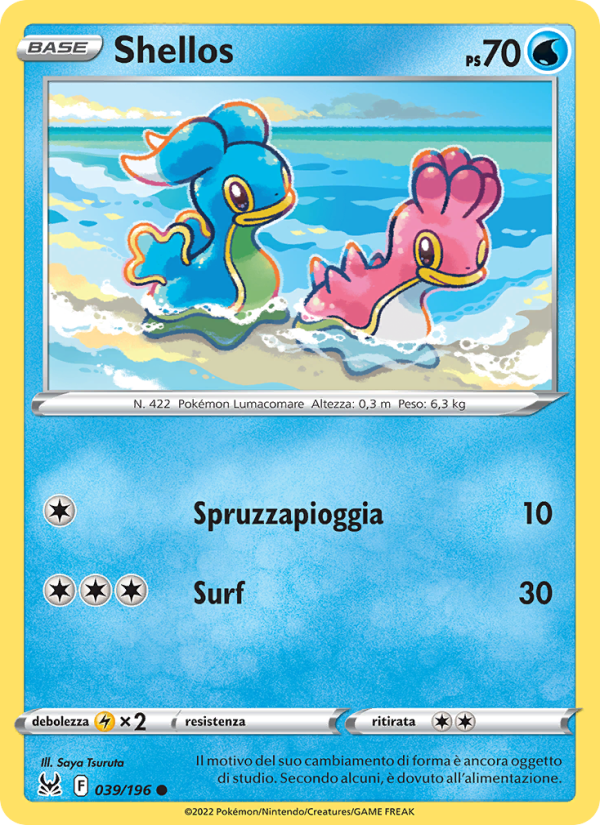 Shellos 039/247 — Lost Origin (Italian Pokémon TCG card)
