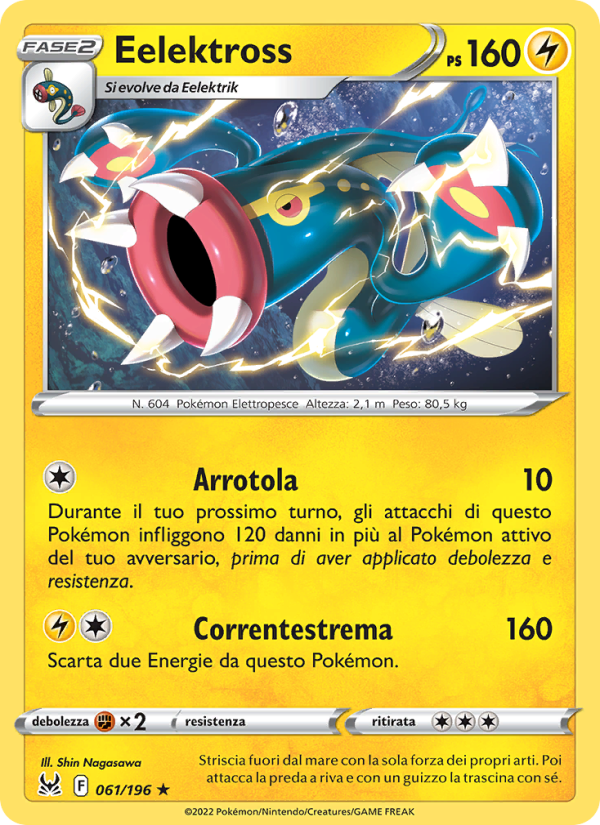 Eelektross 061/247 — Lost Origin (Italian Pokémon TCG card)