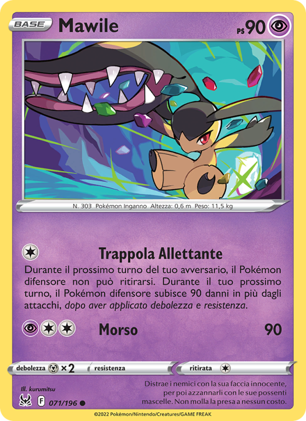 Mawile 071/247 — Lost Origin (Italian Pokémon TCG card)