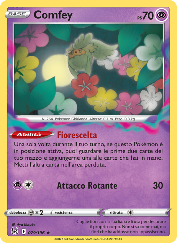Comfey 079/247 — Lost Origin (Italian Pokémon TCG card)