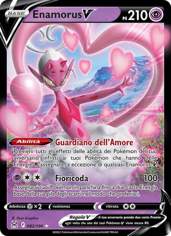 Enamorus V 082/247 — Lost Origin (Italian Pokémon TCG card)