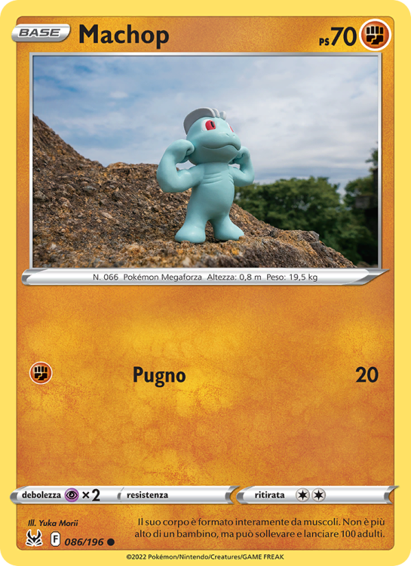 Machop 086/247 — Lost Origin (Italian Pokémon TCG card)