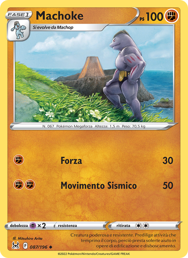 Machoke 087/247 — Lost Origin (Italian Pokémon TCG card)