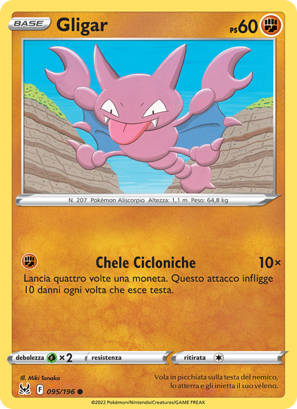 Gligar 095/247 — Lost Origin (Italian Pokémon TCG card)