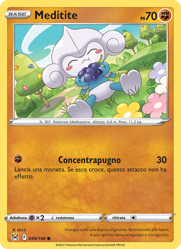 Meditite 099/247 — Lost Origin (Italian Pokémon TCG card)