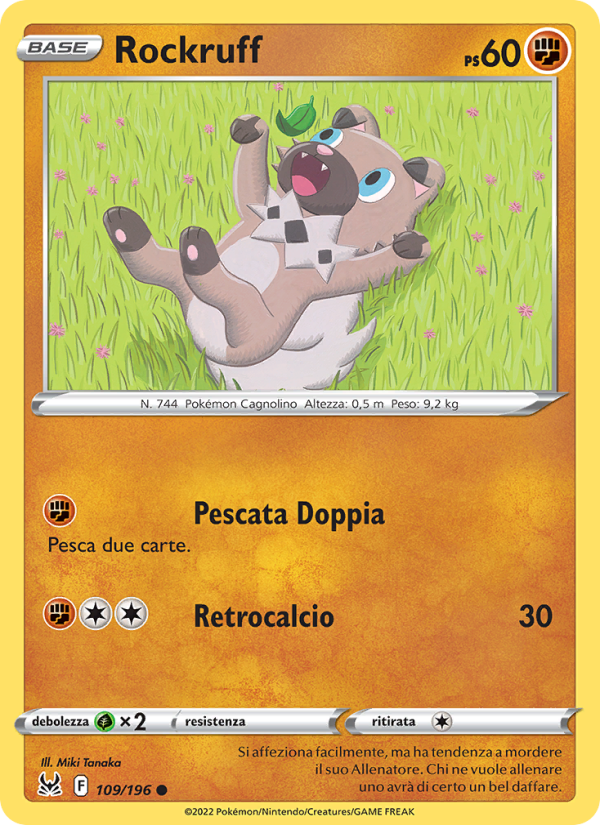 Rockruff 109/247 — Lost Origin (Italian Pokémon TCG card)