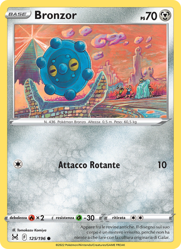 Bronzor 125/247 — Lost Origin (Italian Pokémon TCG card)