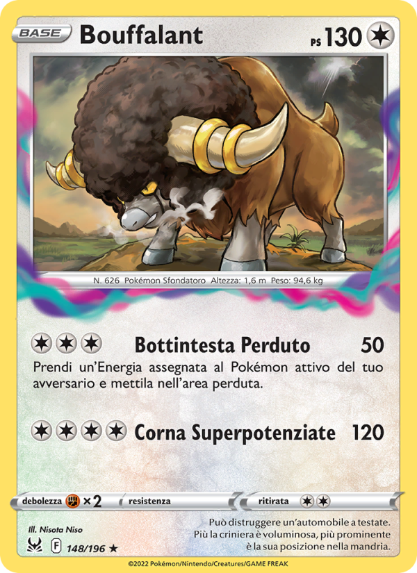 Bouffalant 148/247 — Lost Origin (Italian Pokémon TCG card)