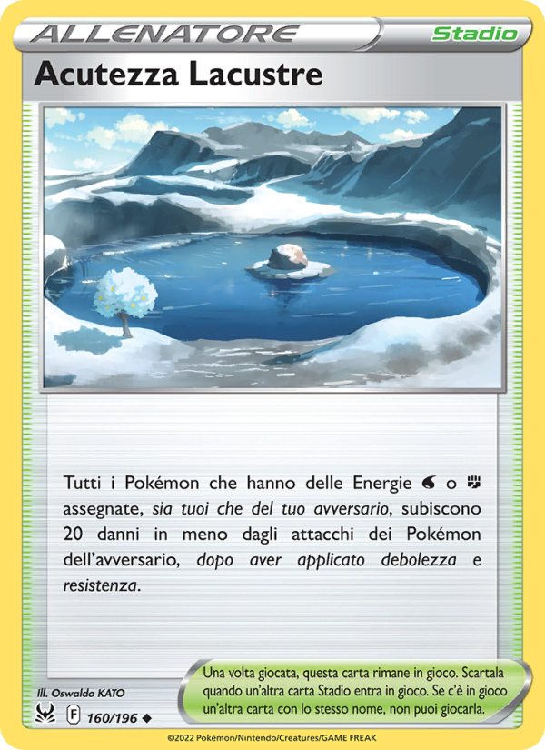 Acutezza Lacustre 160/247 — Lost Origin (Italian Pokémon TCG card)