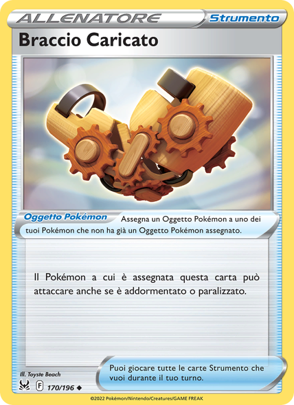 Braccio Caricato 170/247 — Lost Origin (Italian Pokémon TCG card)