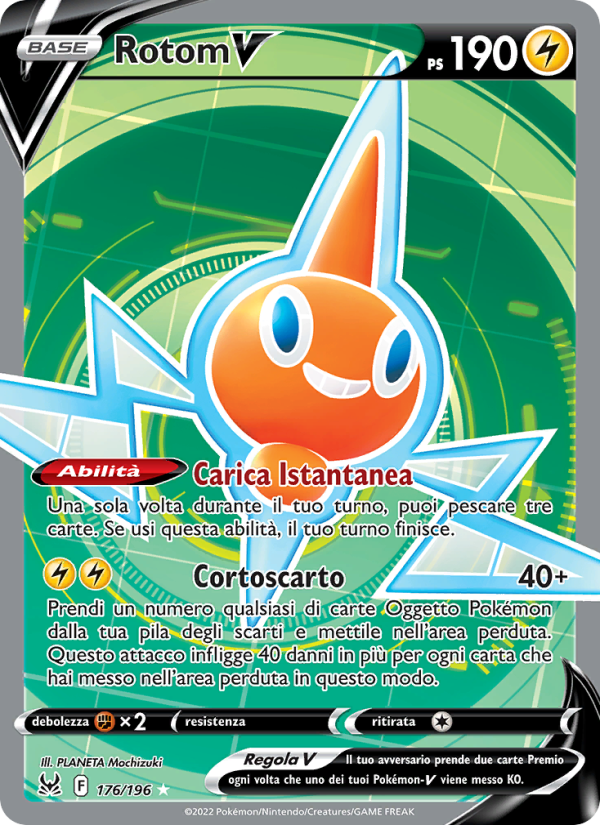 Rotom V 176/247 — Lost Origin (Italian Pokémon TCG card)