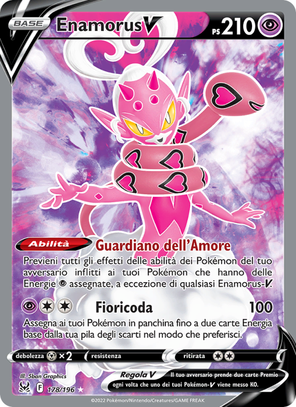 Enamorus V 178/247 — Lost Origin (Italian Pokémon TCG card)