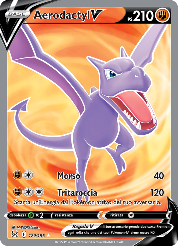 Aerodactyl V 179/247 — Lost Origin (Italian Pokémon TCG card)