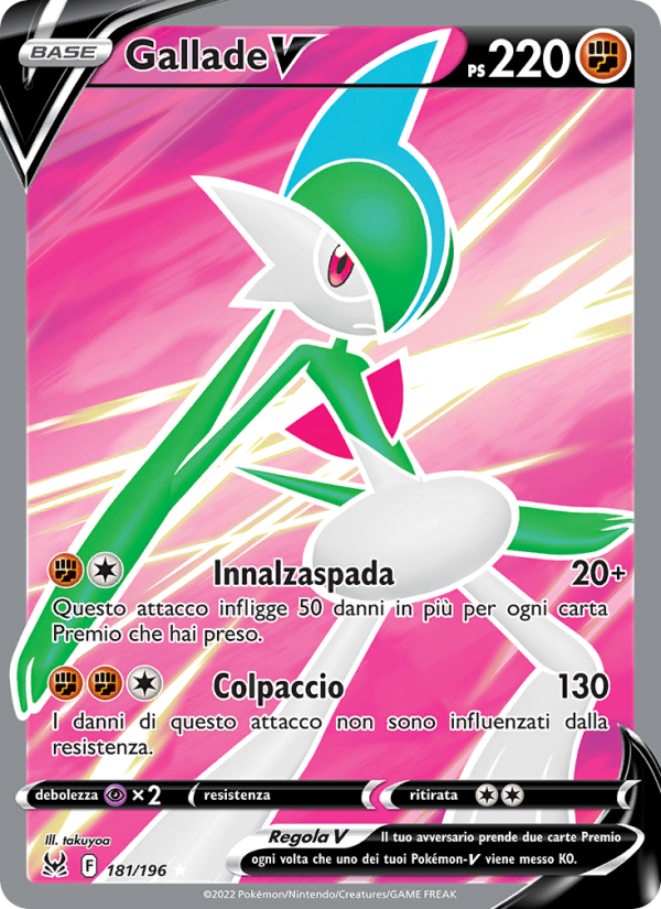 Gallade V 181/247 — Lost Origin (Italian Pokémon TCG card)