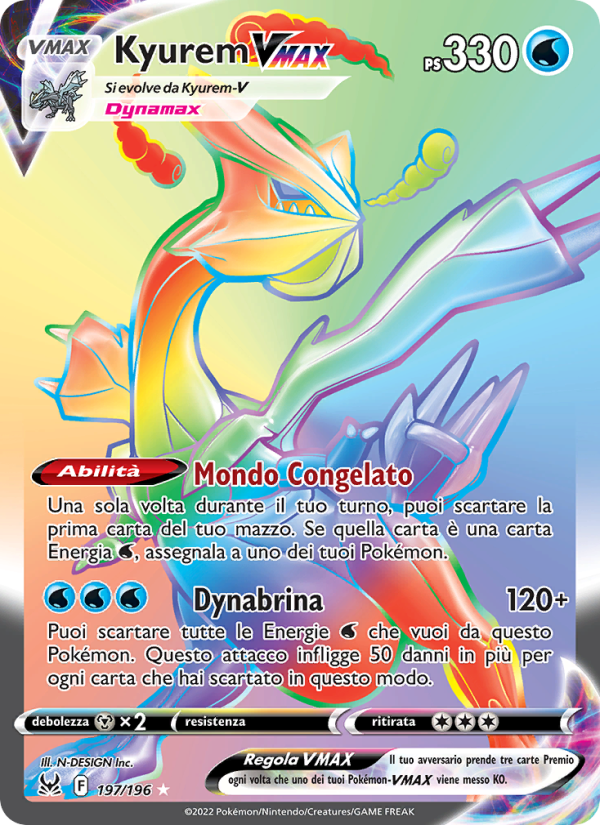 Kyurem VMAX 197/247 — Lost Origin (Italian Pokémon TCG card)