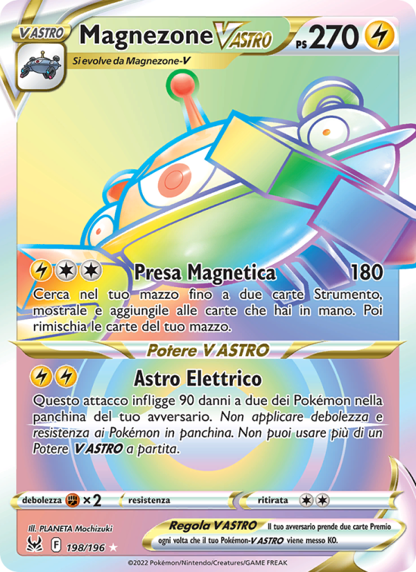 Magnezone V ASTRO 198/247 — Lost Origin (Italian Pokémon TCG card)