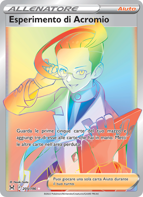 Esperimento di Acromio 205/247 — Lost Origin (Italian Pokémon TCG card)