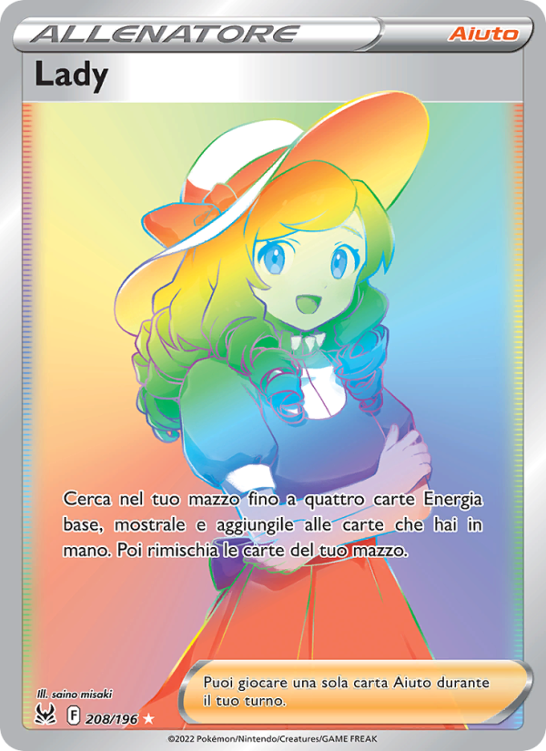 Lady 208/247 — Lost Origin (Italian Pokémon TCG card)