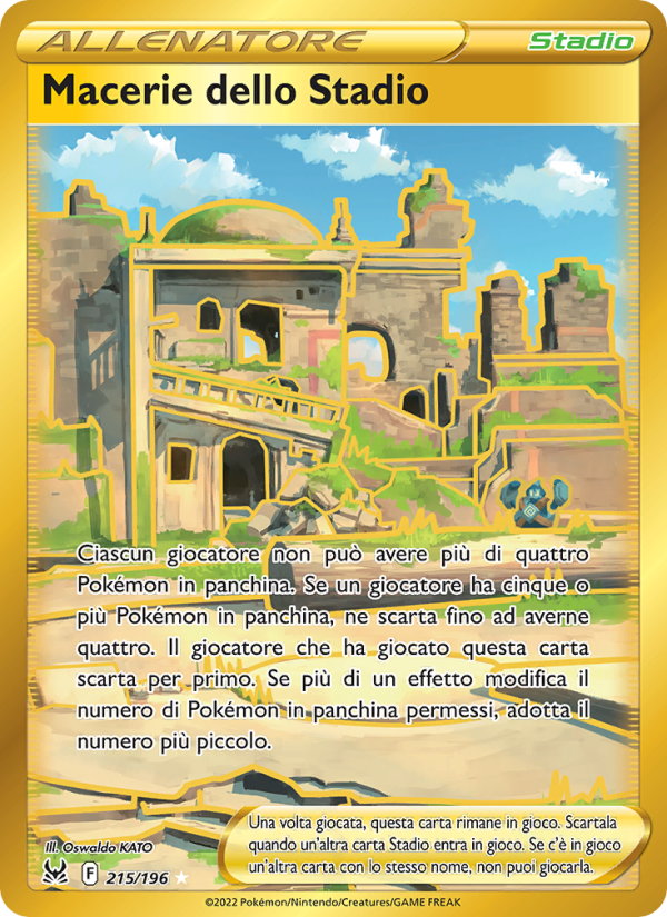 Macerie dello Stadio 215/247 — Lost Origin (Italian Pokémon TCG card)