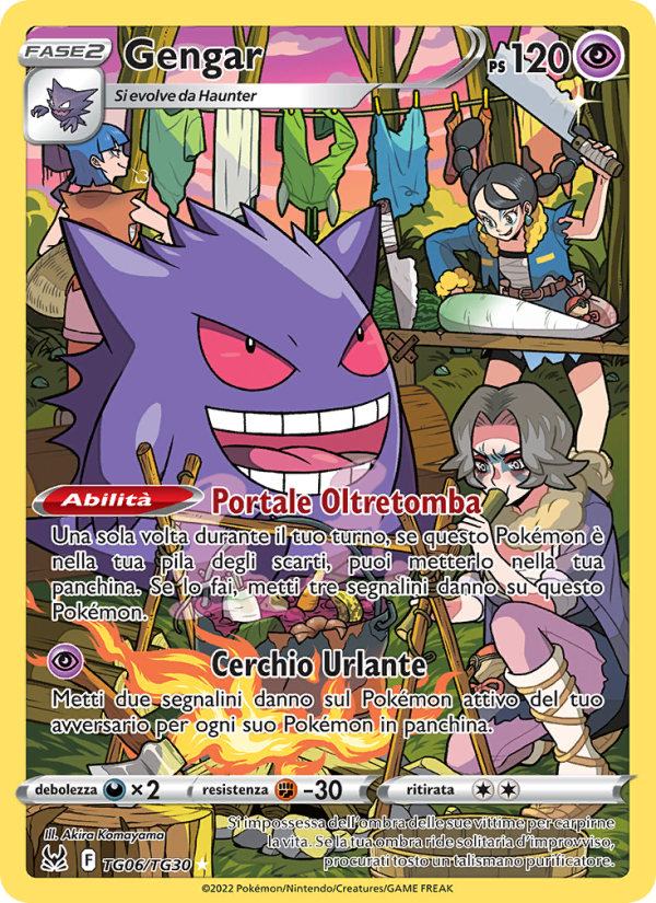 Gengar TG06 — Lost Origin (Italian Pokémon TCG card)
