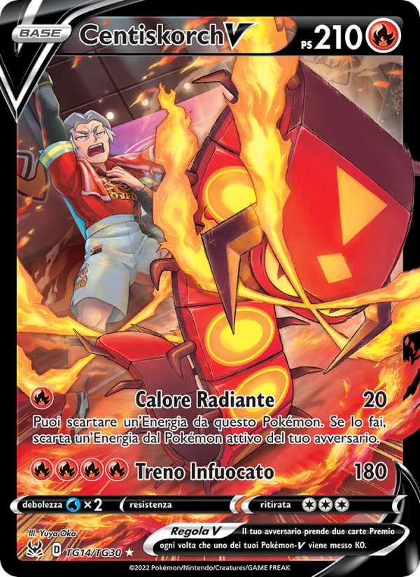 Centiskorch V TG14 — Lost Origin (Italian Pokémon TCG card)