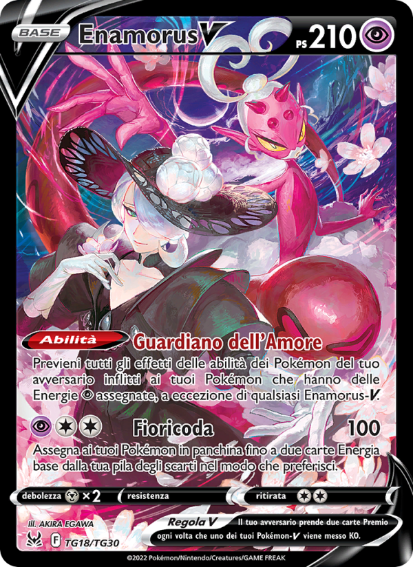 Enamorus V TG18 — Lost Origin (Italian Pokémon TCG card)