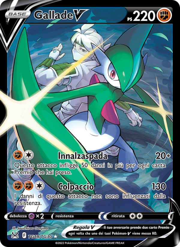 Gallade V TG19 — Lost Origin (Italian Pokémon TCG card)