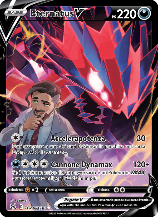 Eternatus V TG21 — Lost Origin (Italian Pokémon TCG card)