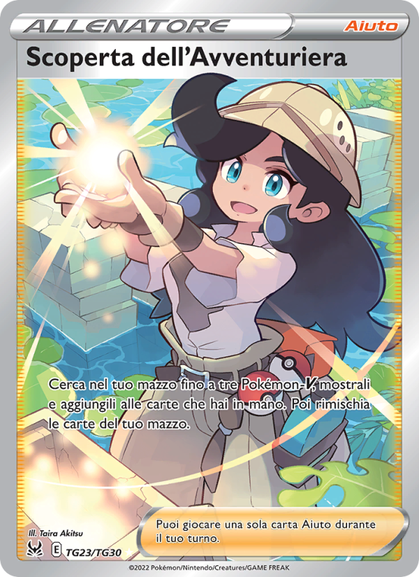 Scoperta dell'Avventuriera TG23 — Lost Origin (Italian Pokémon TCG card)