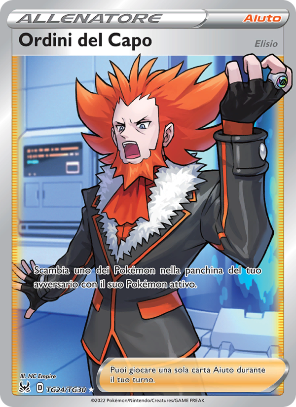 Ordini del Capo TG24 — Lost Origin (Italian Pokémon TCG card)