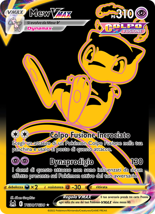Mew VMAX TG30 — Lost Origin (Italian Pokémon TCG card)