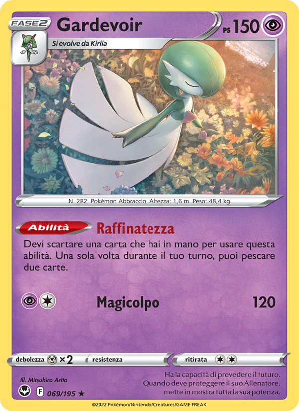 Gardevoir 069/245 — Silver Tempest (Italian Pokémon TCG card)