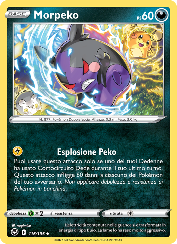Morpeko 116/245 — Silver Tempest (Italian Pokémon TCG card)