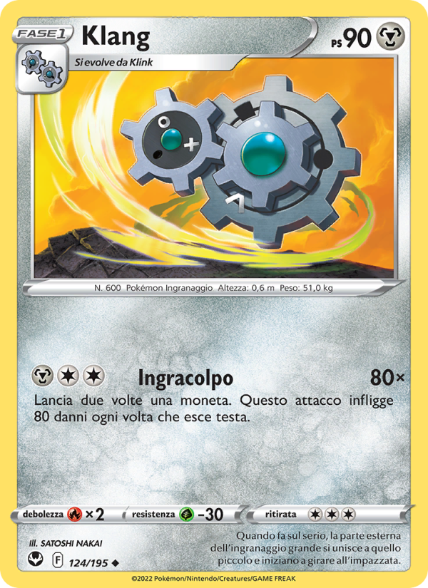 Klang 124/245 — Silver Tempest (Italian Pokémon TCG card)
