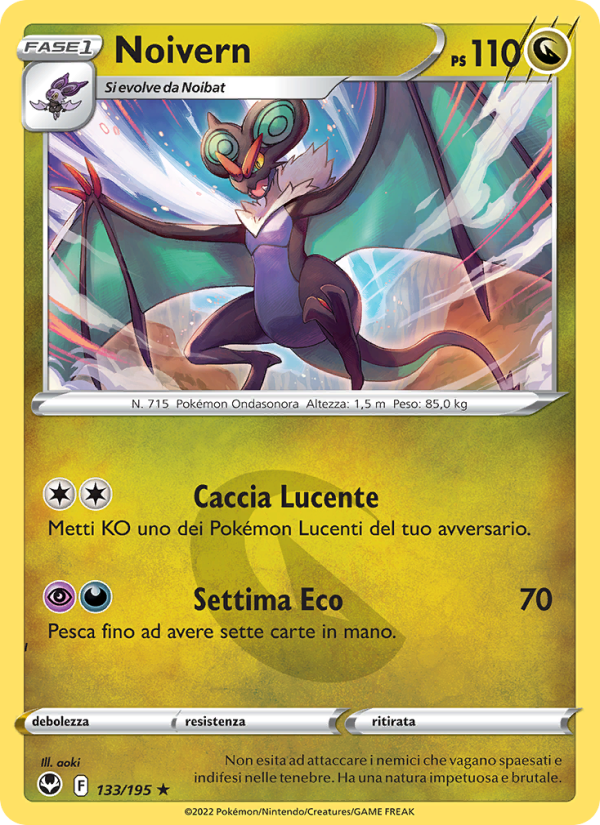 Noivern 133/245 — Silver Tempest (Italian Pokémon TCG card)