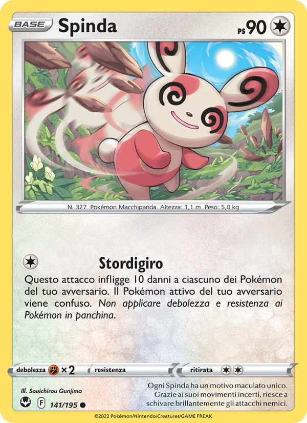 Spinda 141/245 — Silver Tempest (Italian Pokémon TCG card)