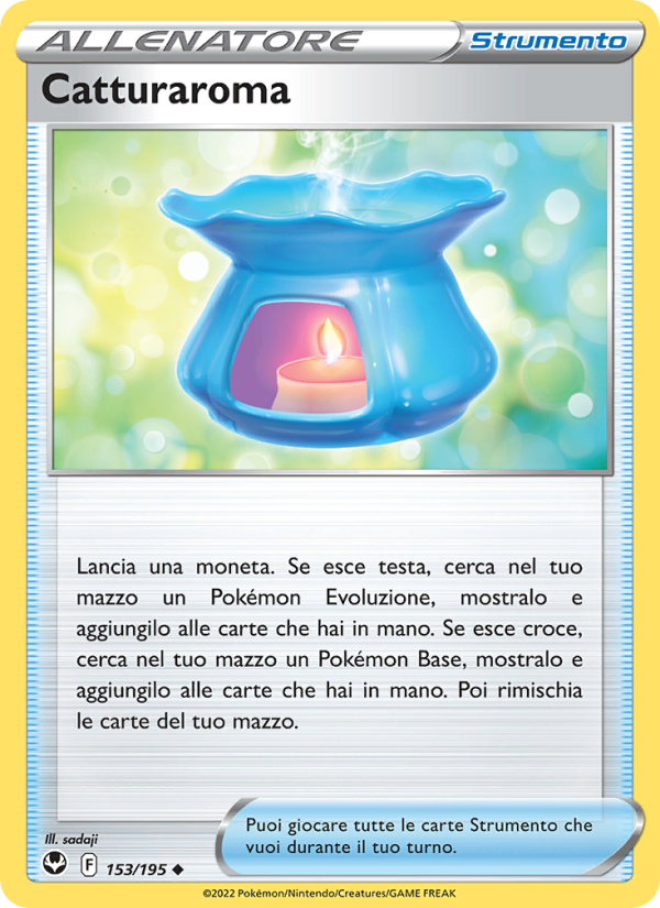Catturaroma 153/245 — Silver Tempest (Italian Pokémon TCG card)