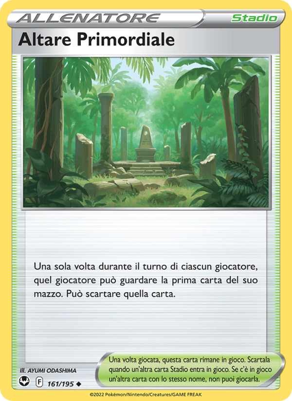 Altare Primordiale 161/245 — Silver Tempest (Italian Pokémon TCG card)