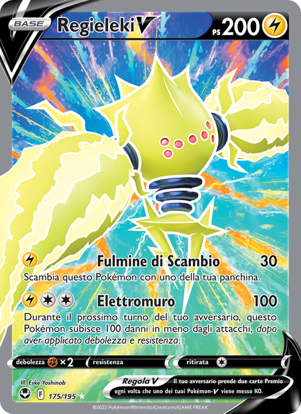 Regieleki V 175/245 — Silver Tempest (Italian Pokémon TCG card)