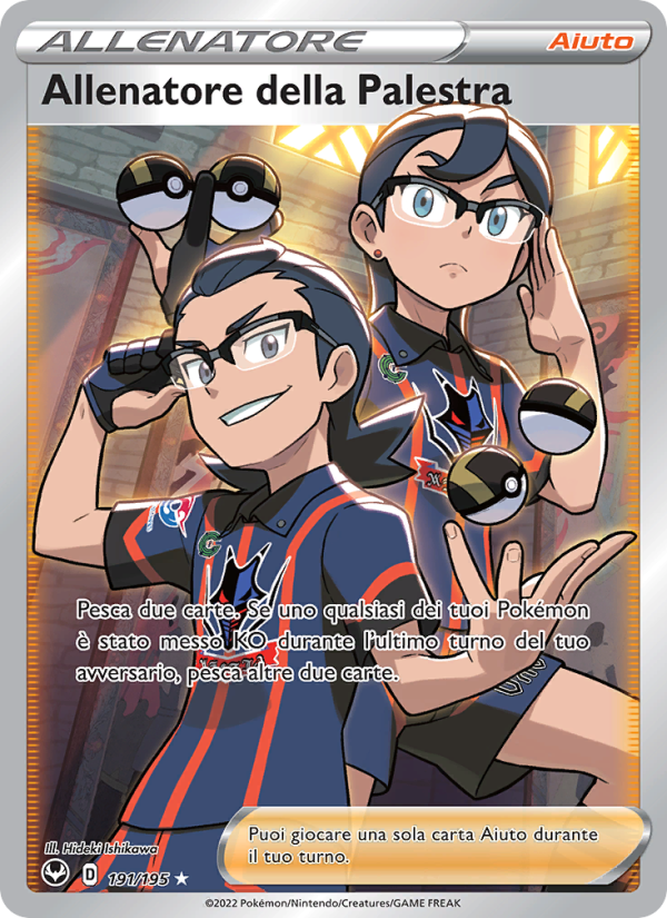 Allenatore della Palestra 191/245 — Silver Tempest (Italian Pokémon TCG card)