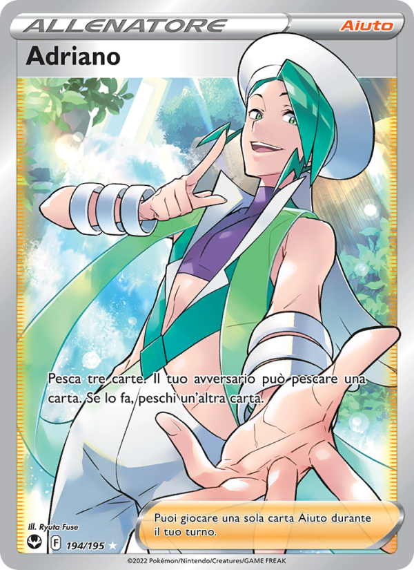 Adriano 194/245 — Silver Tempest (Italian Pokémon TCG card)