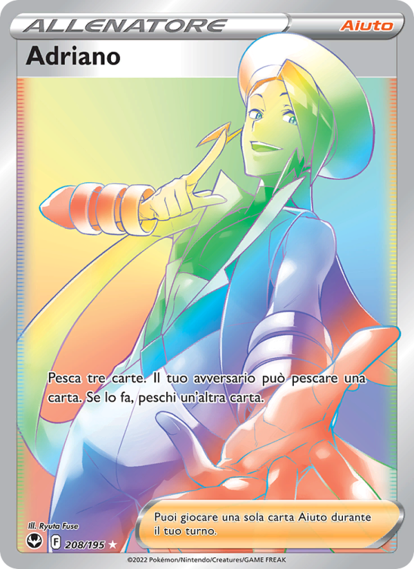 Adriano 208/245 — Silver Tempest (Italian Pokémon TCG card)